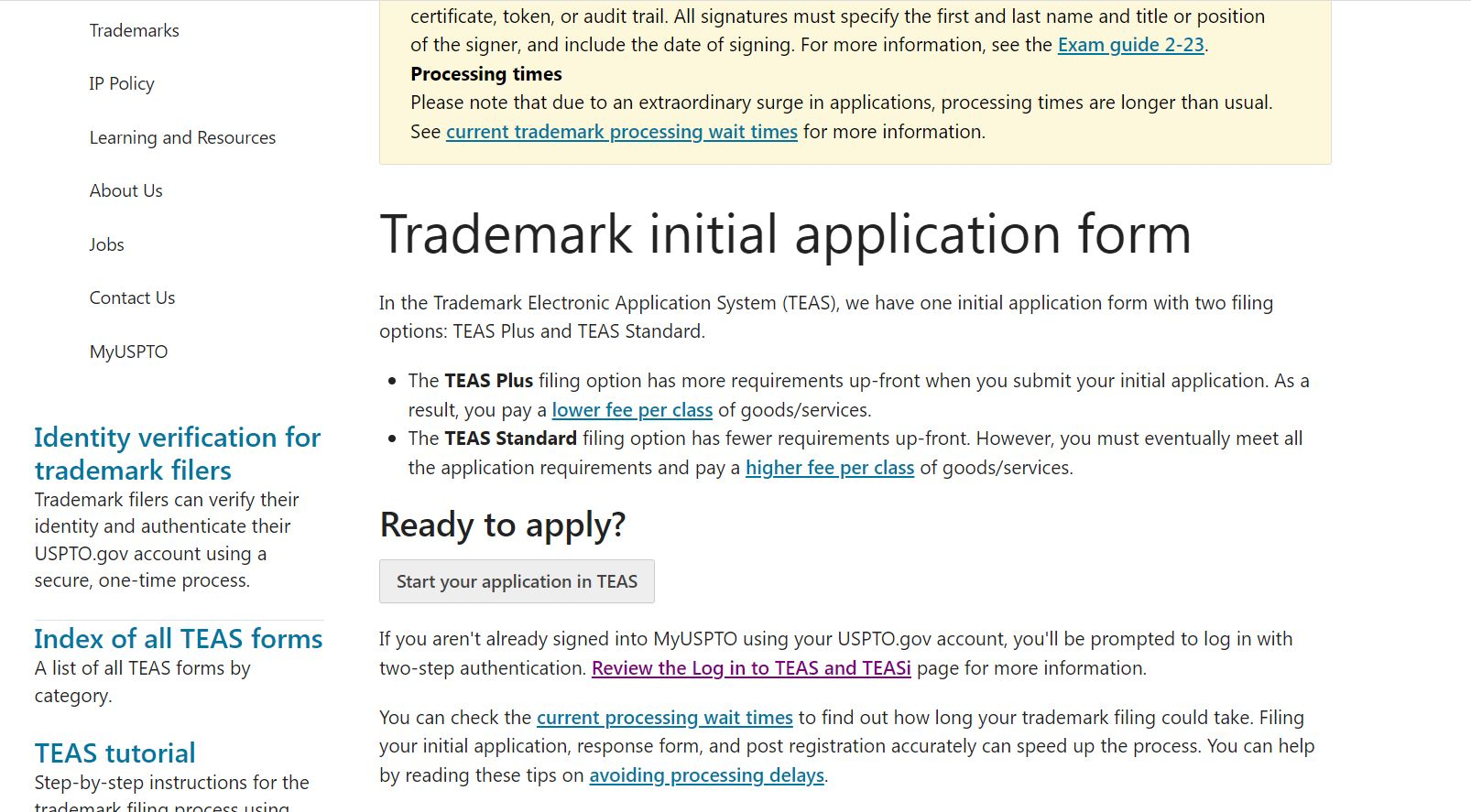 A logo application being prepared for trademarking