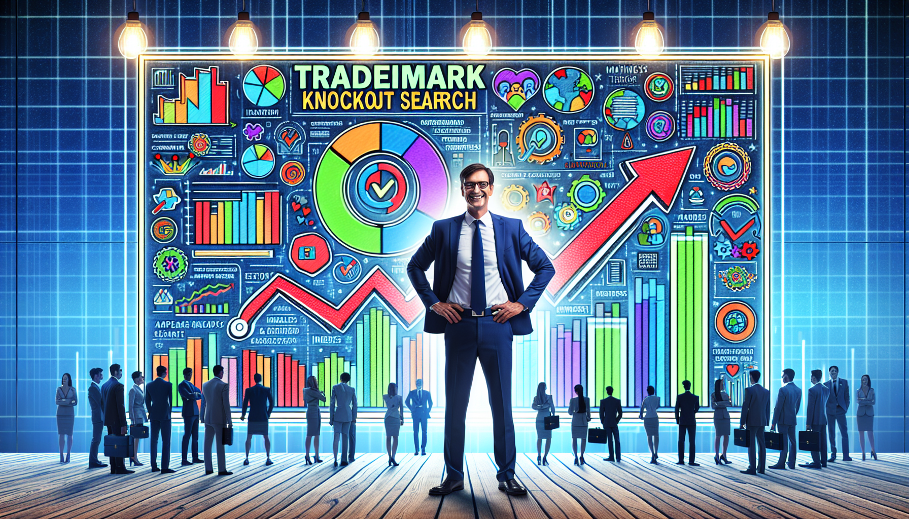 A visual representation of successful trademark knockout search case studies.