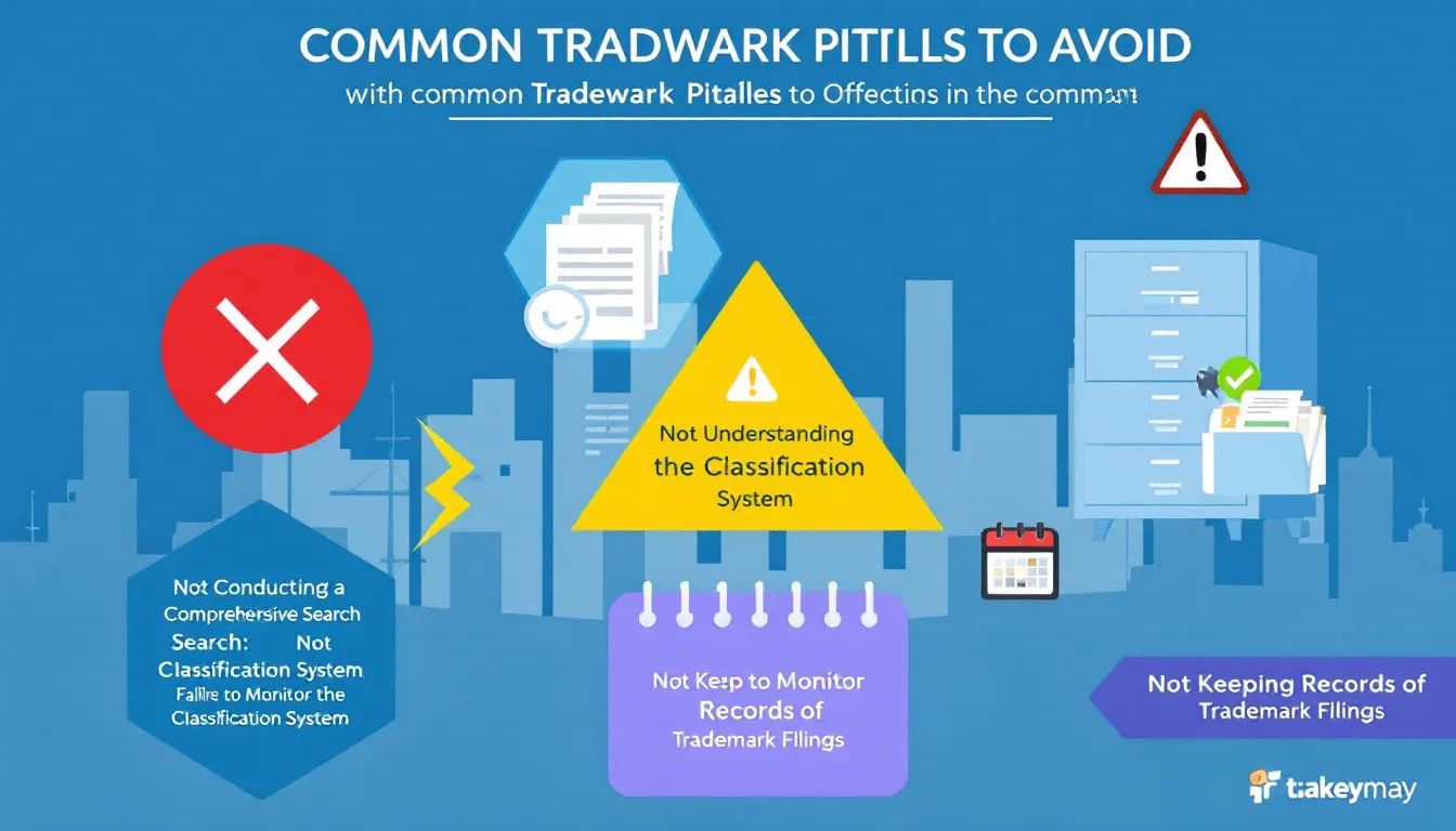 An illustration of common trademark pitfalls to avoid.